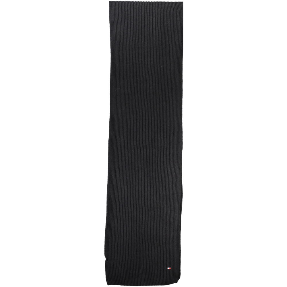 TOMMY HILFIGER MEN'S BLACK SCARF