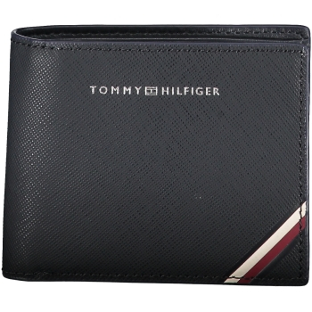 TOMMY HILFIGER NAVY BLUE MEN'S LEATHER WALLET