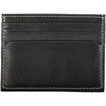 TOMMY HILFIGER MEN'S BLACK LEATHER WALLET