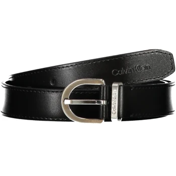 CALVIN KLEIN WOMEN'S BLACK LEATHER BELT
