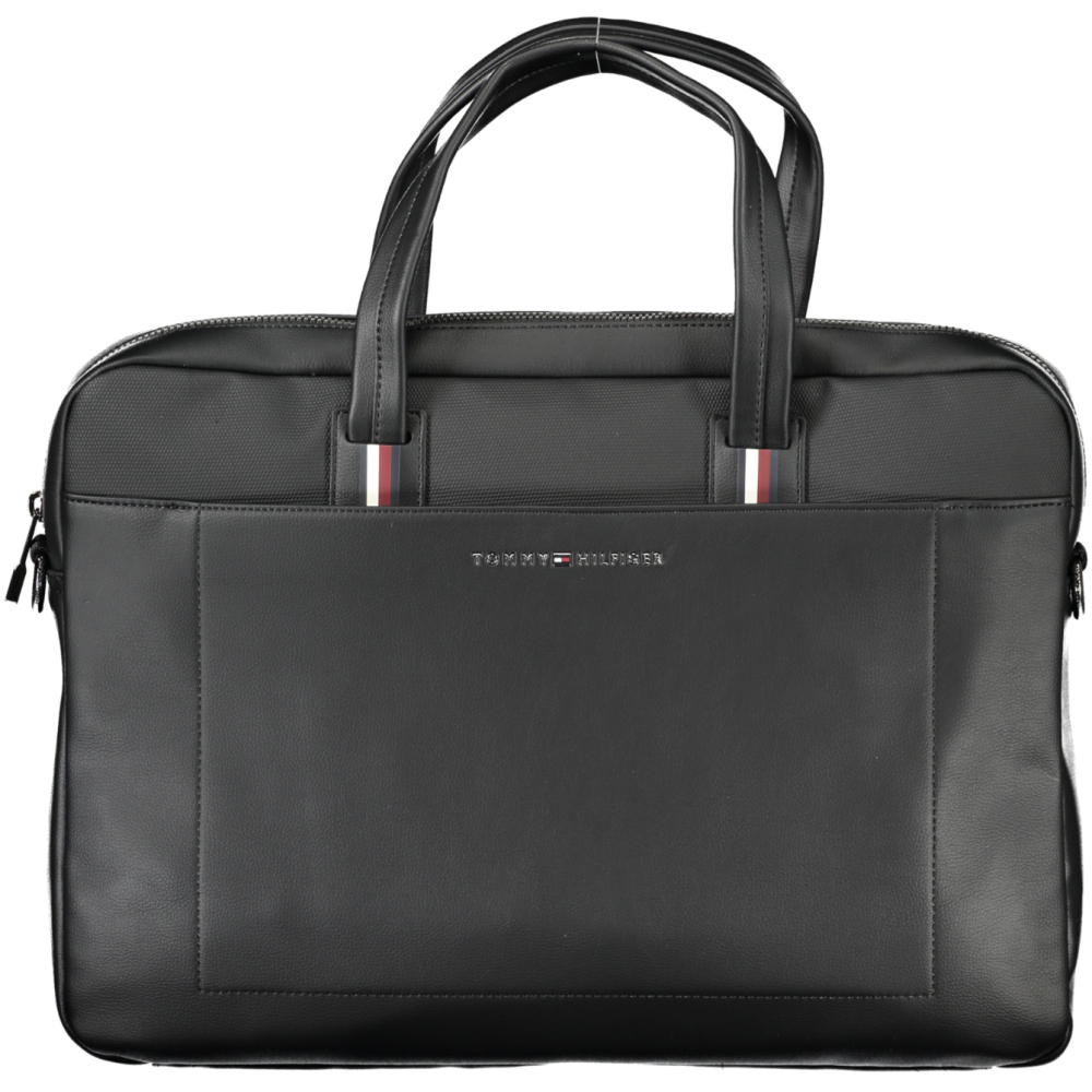 TOMMY HILFIGER BLACK MAN BRIEFCASE