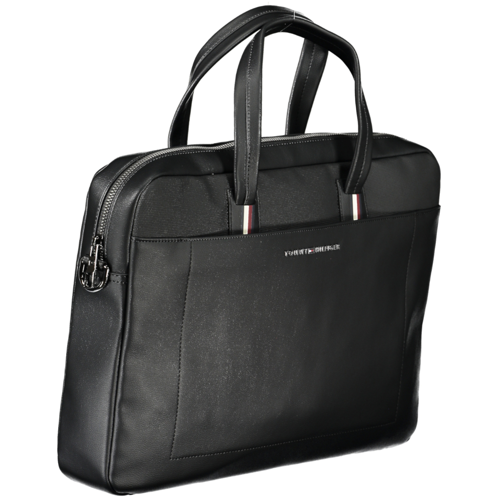 TOMMY HILFIGER BLACK MAN BRIEFCASE