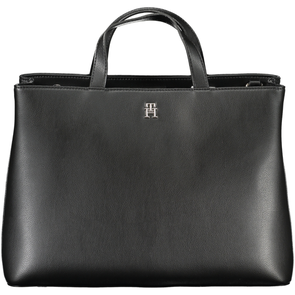 TOMMY HILFIGER BLACK WOMEN'S HANDBAG