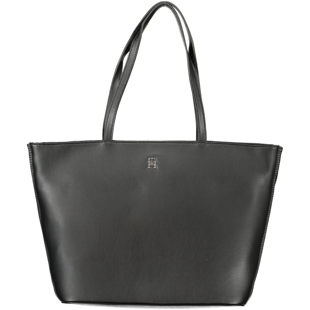 TOMMY HILFIGER BLACK WOMEN'S SHOPPING BAG