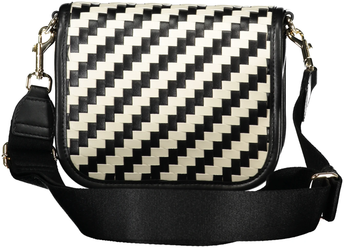 TOMMY HILFIGER BLACK AND WHITE SHOULDER BAG TOMMY HILFIGER BLACK AND WHITE SHOULDER BAG