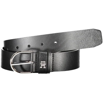 TOMMY HILFIGER WOMEN'S BLACK LEATHER BELT