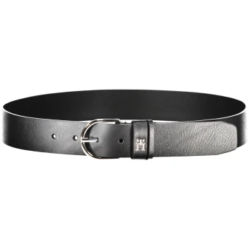 TOMMY HILFIGER WOMEN'S BLACK LEATHER BELT