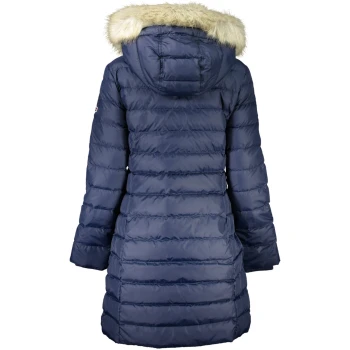 TOMMY HILFIGER NAVY BLUE WOMEN'S LONG JACKET