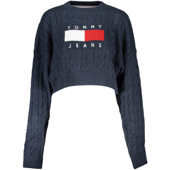 TOMMY HILFIGER NAVY BLUE WOMEN'S LONG JACKET TOMMY HILFIGER NAVY BLUE WOMEN'S LONG JACKET