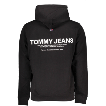 TOMMY HILFIGER MEN'S BLACK HOODIE