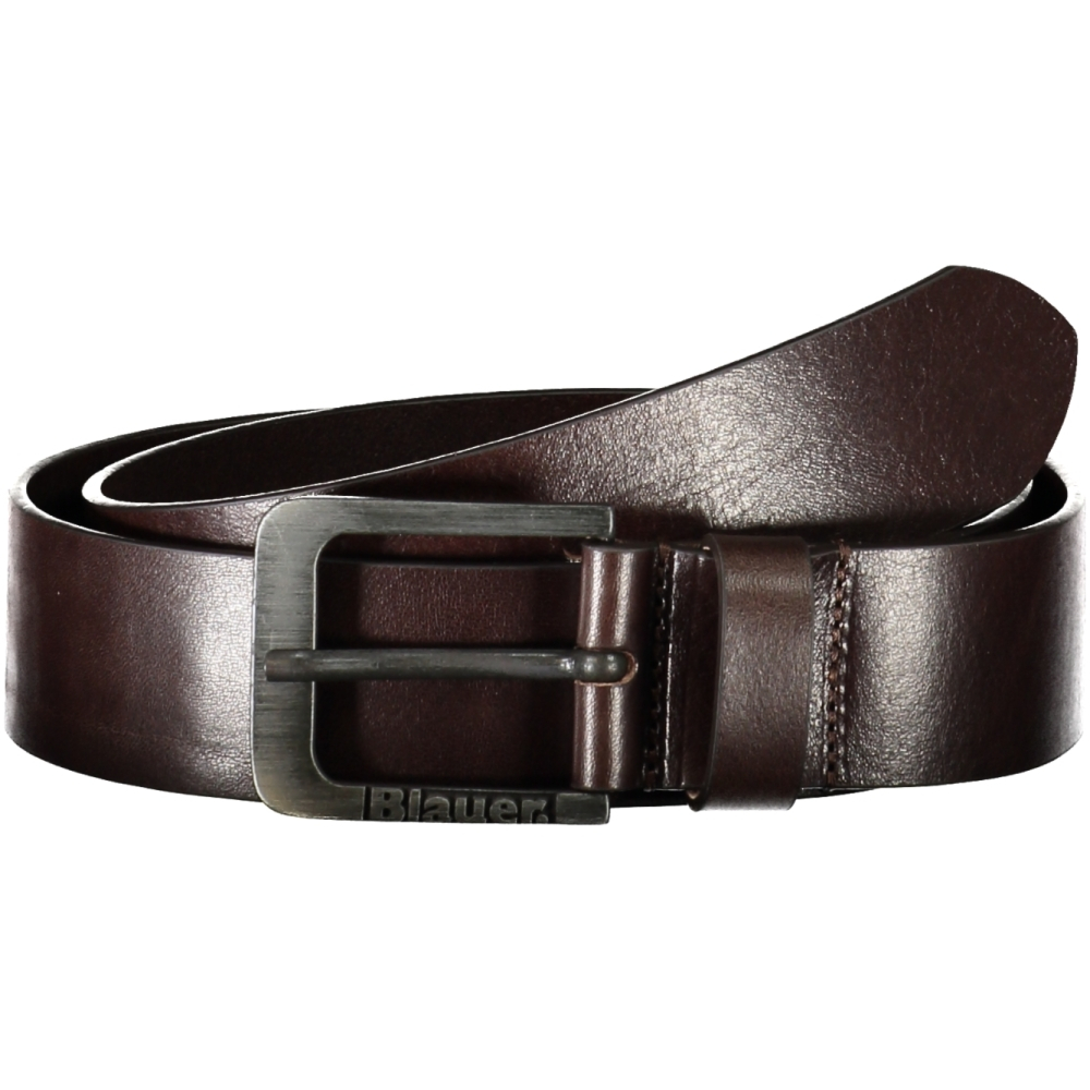 BLAUER MEN'S BROWN LEATHER BELT