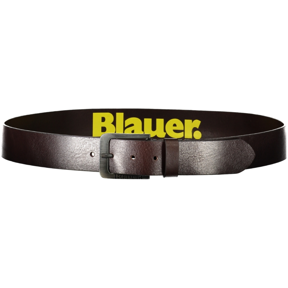 BLAUER MEN'S BROWN LEATHER BELT