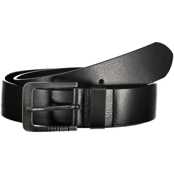 BLAUER BLACK MEN'S LEATHER BELT BLAUER BLACK MEN'S LEATHER BELT