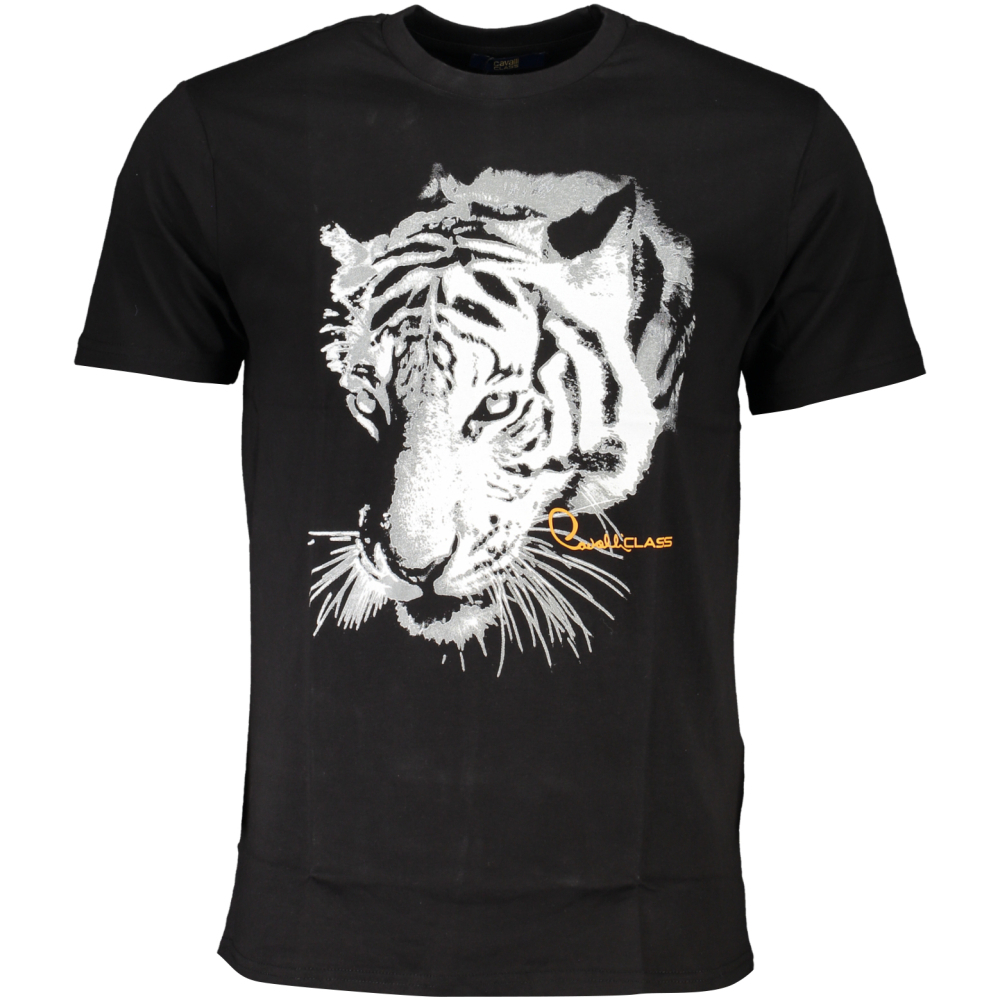 CAVALLI CLASS MEN'S BLACK T-SHIRT
