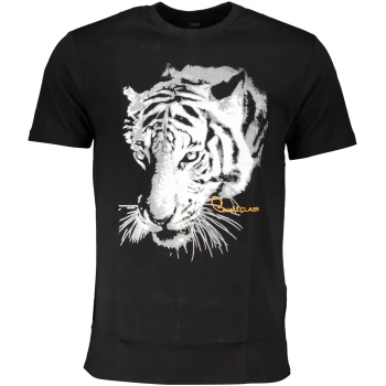 CAVALLI CLASS MEN'S BLACK T-SHIRT