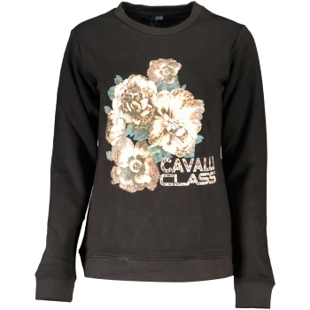 CAVALLI CLASS WOMEN'S BLACK SWEATSHIRT
