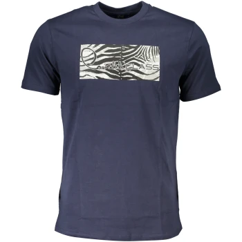 CAVALLI CLASS MEN'S NAVY BLUE T-SHIRT