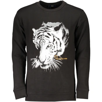 CAVALLI CLASS MEN'S BLACK SWEATSHIRT