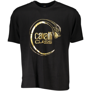 CAVALLI CLASS MEN'S BLACK T-SHIRT