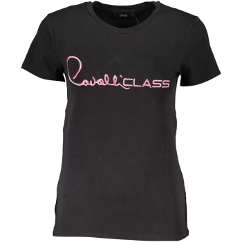 CAVALLI CLASS WOMEN'S BLACK T-SHIRT CAVALLI CLASS WOMEN'S BLACK T-SHIRT