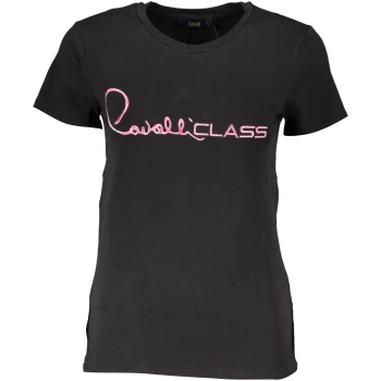 CAVALLI CLASS WOMEN'S BLACK T-SHIRT
