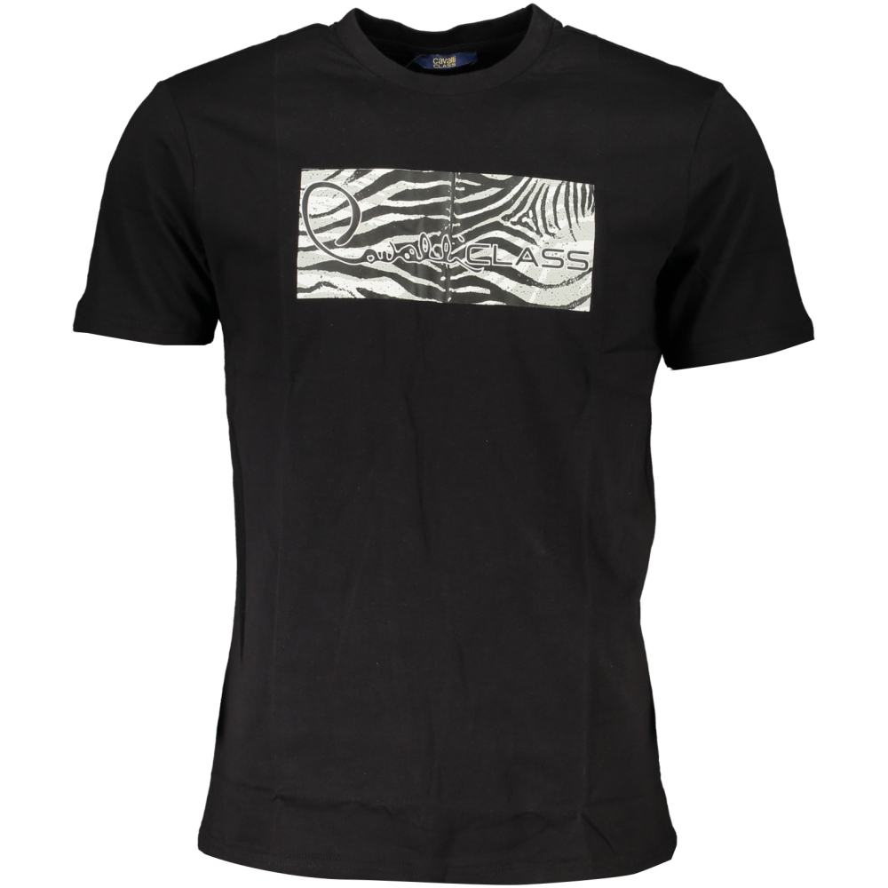 CAVALLI CLASS MEN'S BLACK T-SHIRT