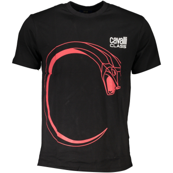 CAVALLI CLASS MEN'S BLACK T-SHIRT