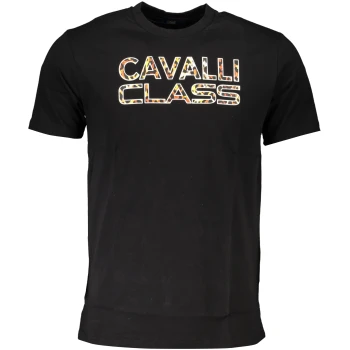 CAVALLI CLASS MEN'S BLACK T-SHIRT