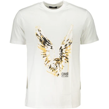 CAVALLI CLASS MEN'S WHITE T-SHIRT