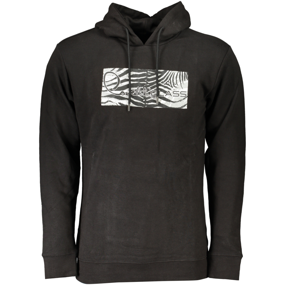 CAVALLI CLASS MEN'S BLACK HOODIE