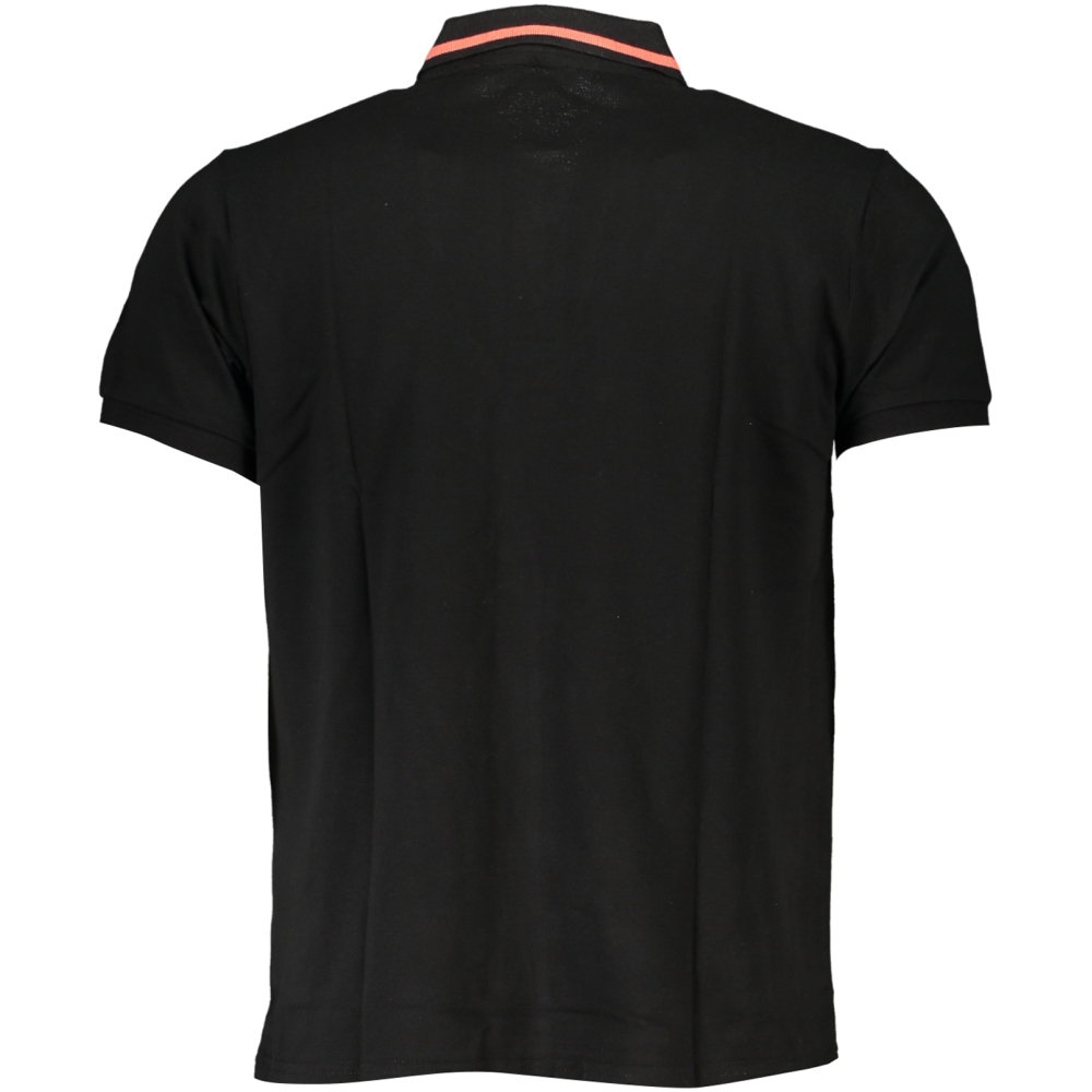 CAVALLI CLASS MEN'S SHORT SLEEVED BLACK POLO SHIRT