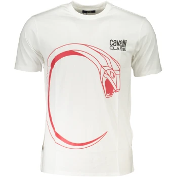 CAVALLI CLASS MEN'S WHITE T-SHIRT