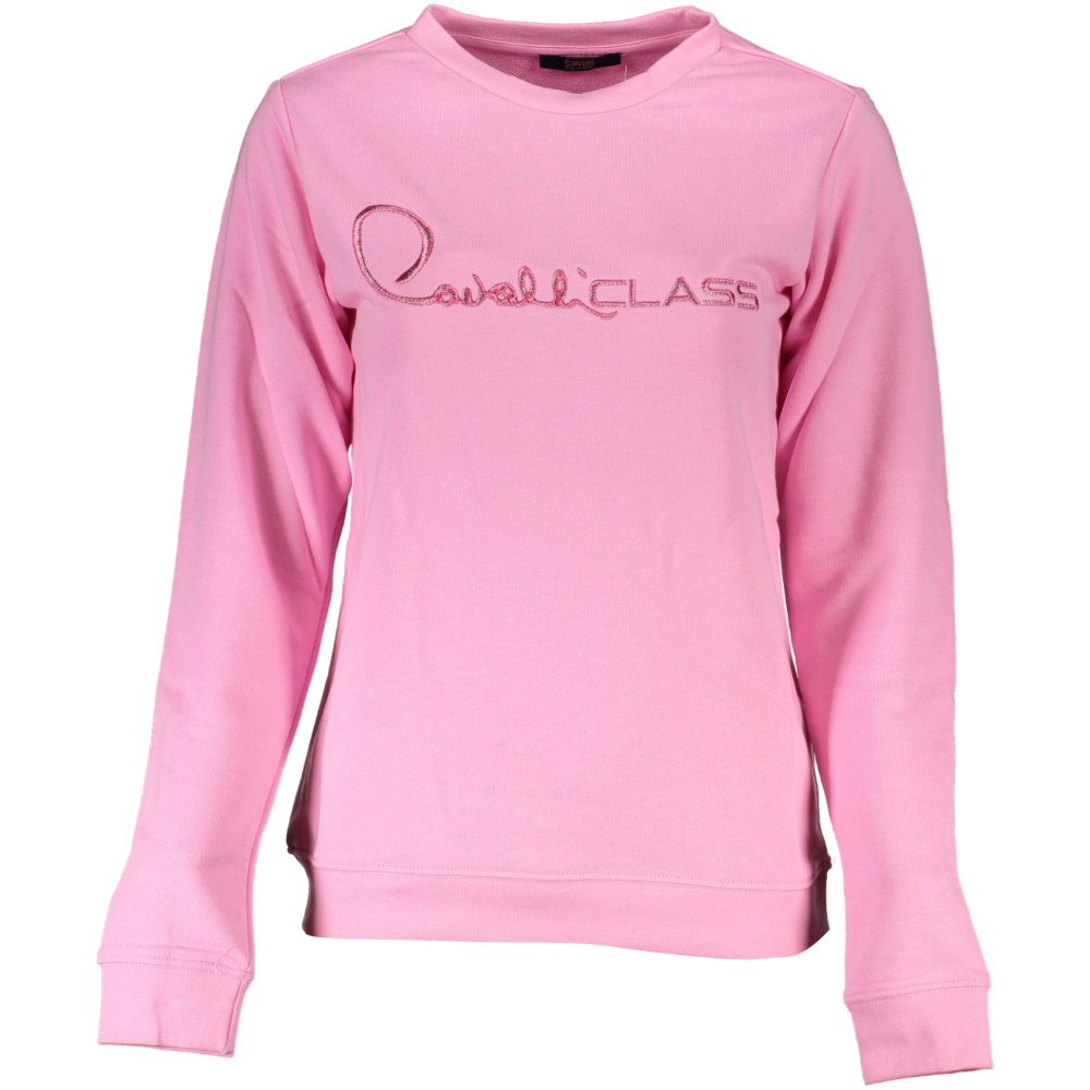 CAVALLI CLASS WOMEN'S PINK SWEATSHIRT