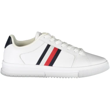 TOMMY HILFIGER MEN'S WHITE TRAINERS