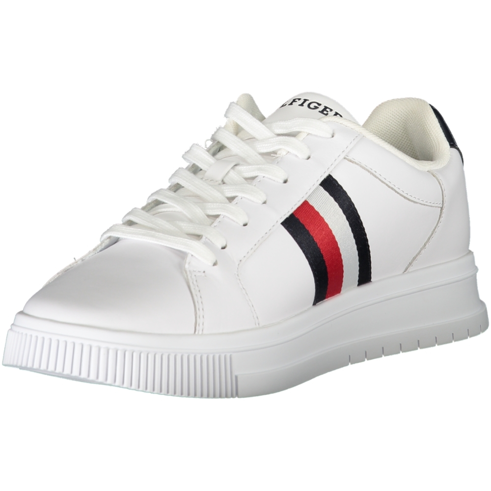 TOMMY HILFIGER MEN'S WHITE TRAINERS