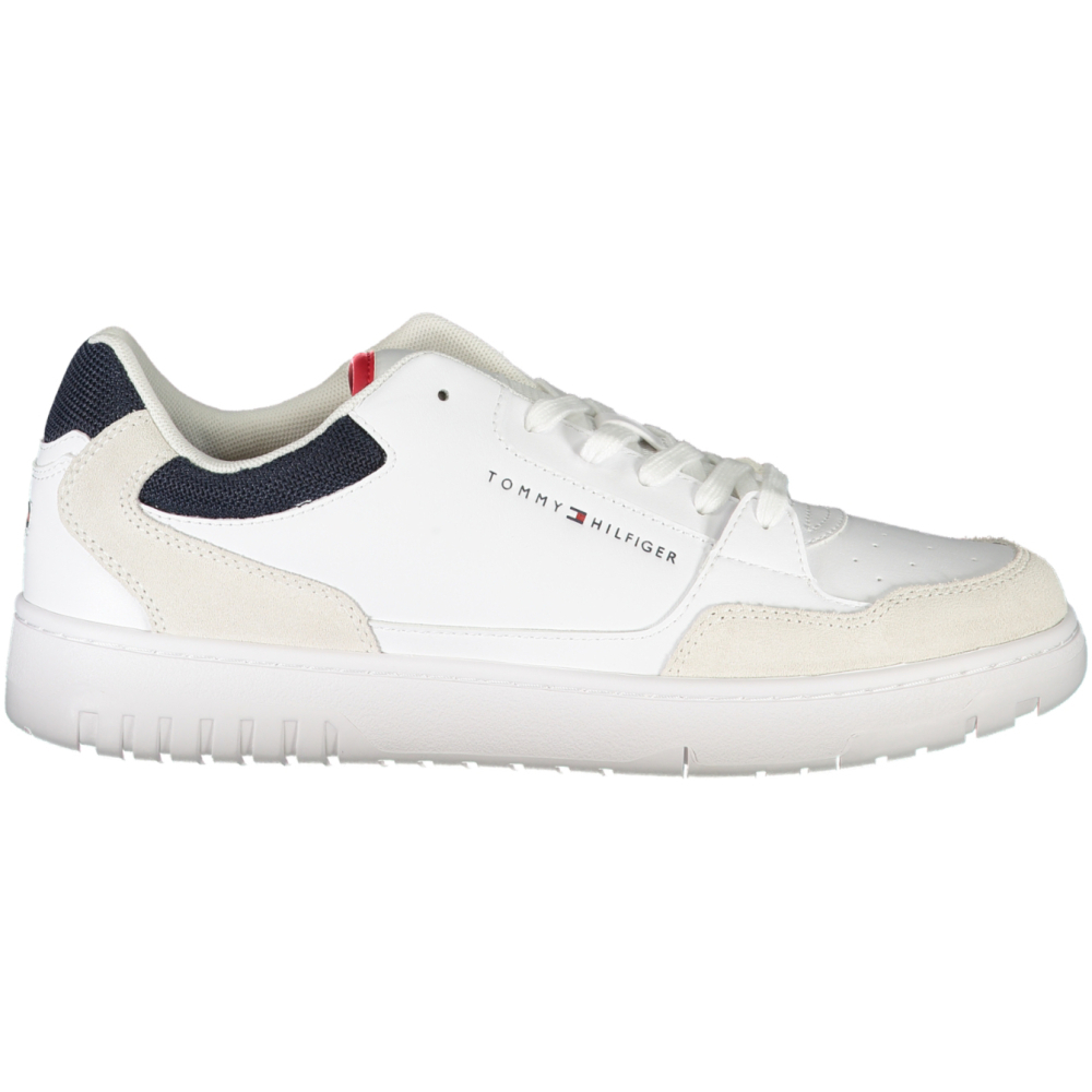 TOMMY HILFIGER MEN'S WHITE TRAINERS