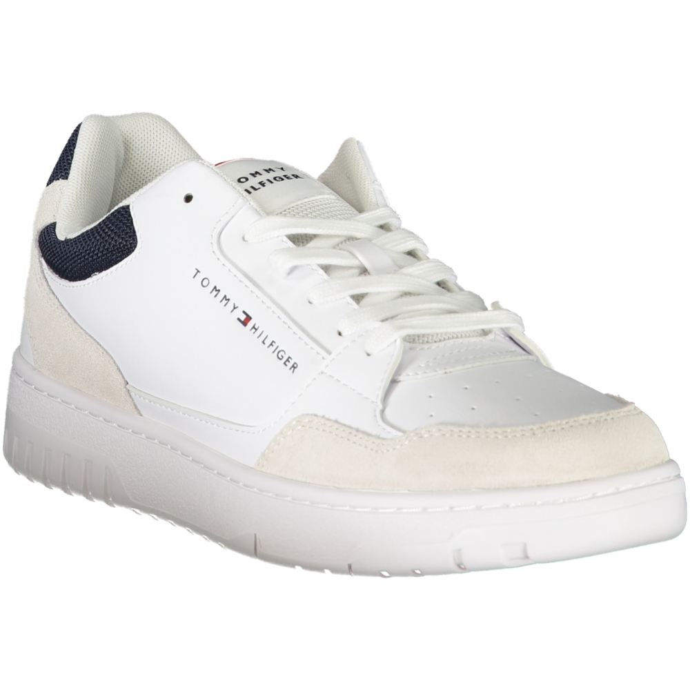 TOMMY HILFIGER MEN'S WHITE TRAINERS