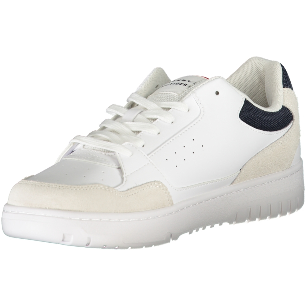 TOMMY HILFIGER MEN'S WHITE TRAINERS