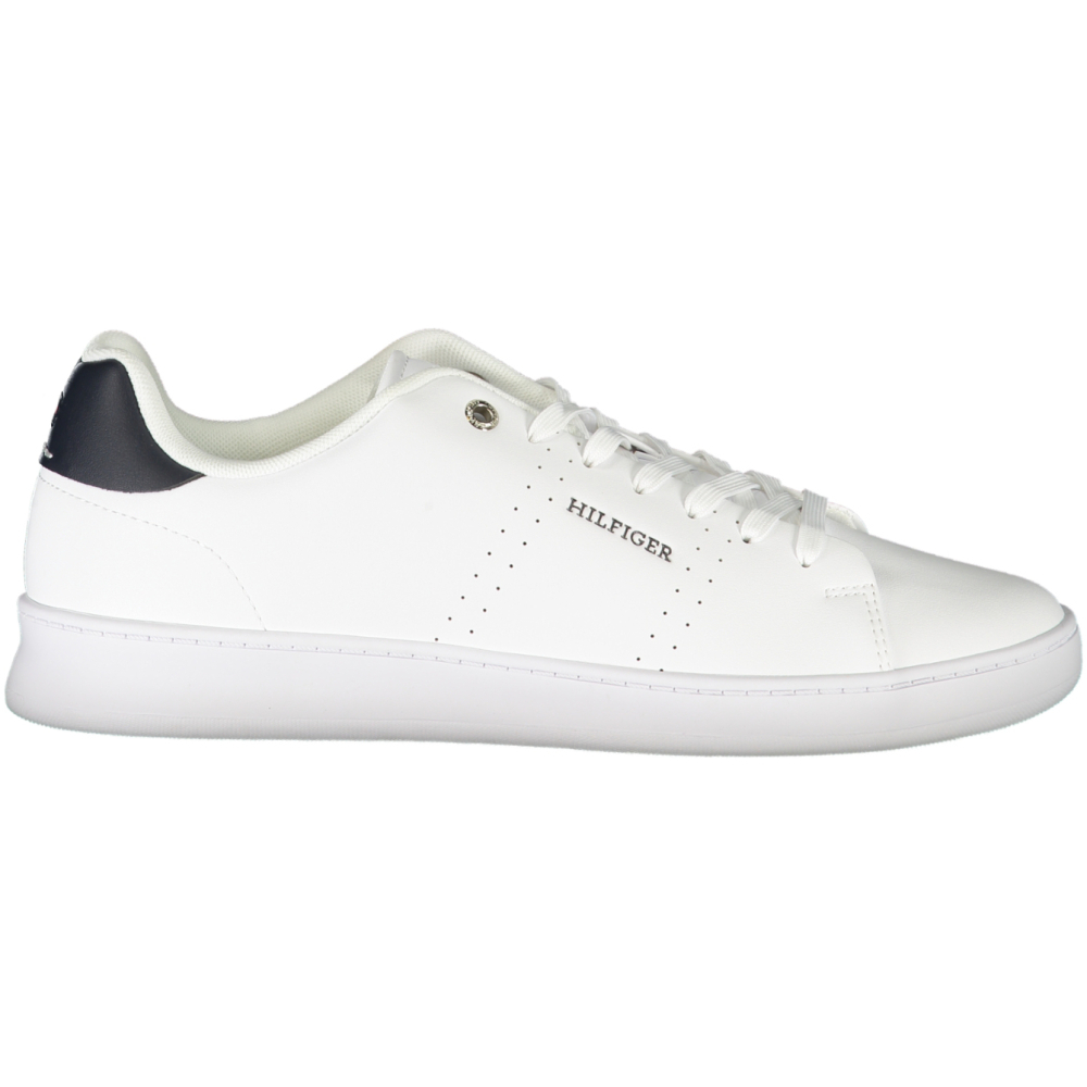 TOMMY HILFIGER MEN'S WHITE TRAINERS