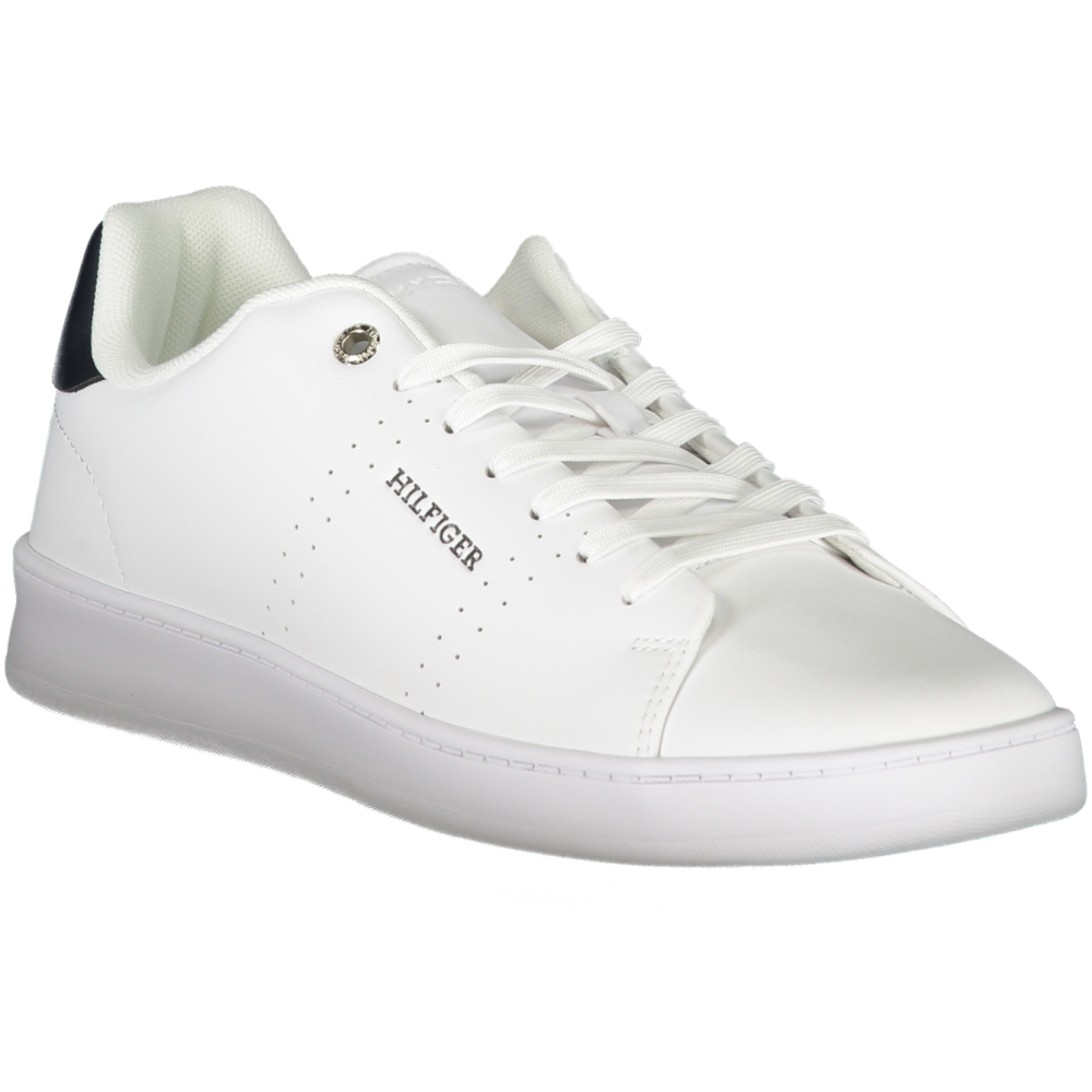 TOMMY HILFIGER MEN'S WHITE TRAINERS