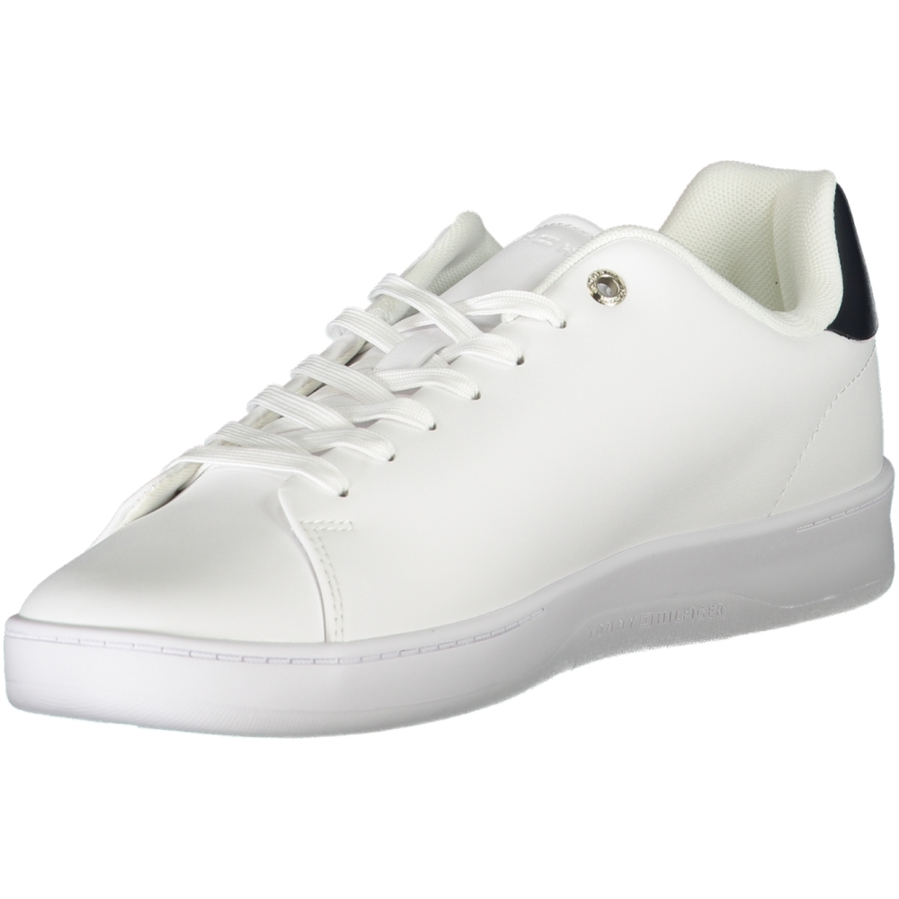 TOMMY HILFIGER MEN'S WHITE TRAINERS