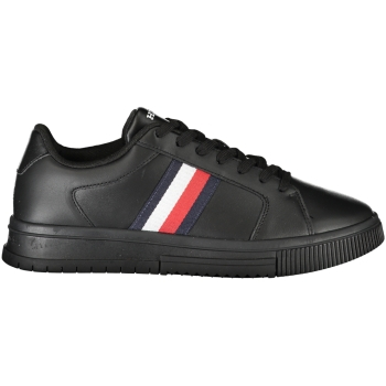 TOMMY HILFIGER BLACK MEN'S TRAINERS