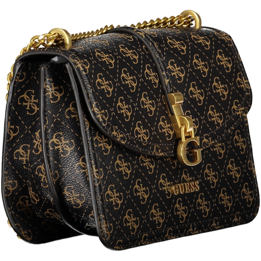 GUESS JG JAMES LOGO BROWN WOMEN'S BAG