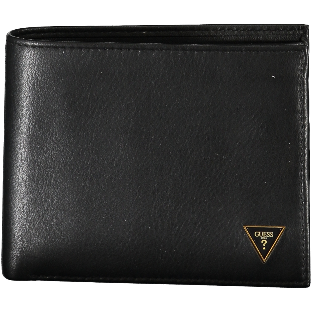 GUESS BLACK MEN'S LEATHER WALLET