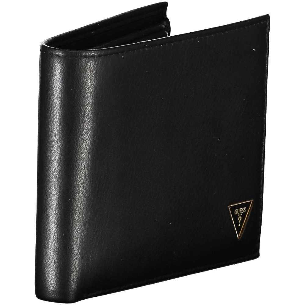 GUESS BLACK MEN'S LEATHER WALLET