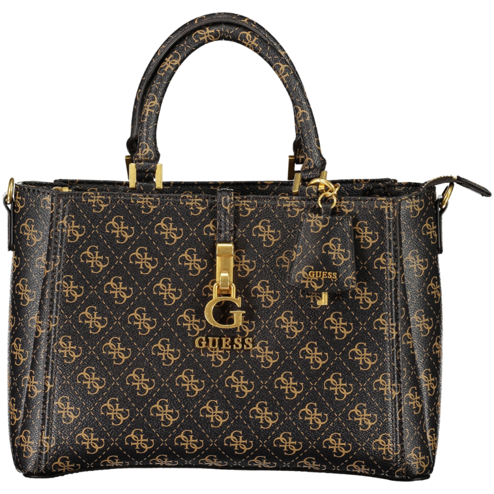 GUESS G JAMES LOGO BROWN WOMEN'S BAG