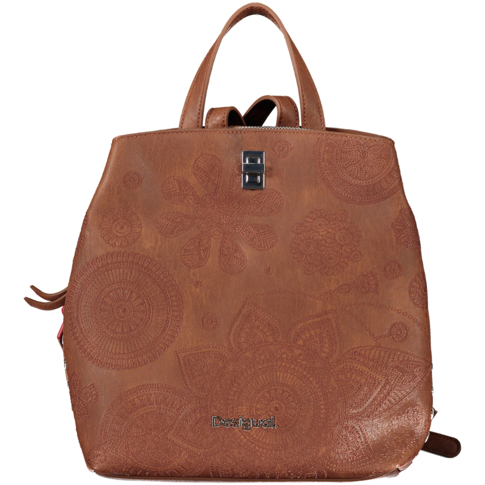 DESIGUAL WOMEN'S BROWN BACKPACK