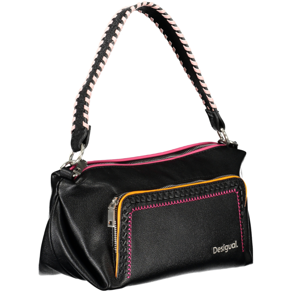 DESIGUAL BLACK WOMEN'S SHOULDER BAG