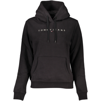 TOMMY HILFIGER WOMEN'S BLACK HOODIE TOMMY HILFIGER WOMEN'S BLACK HOODIE