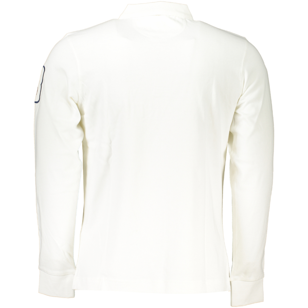 LA MARTINA MEN'S WHITE LONG SLEEVE POLO SHIRT